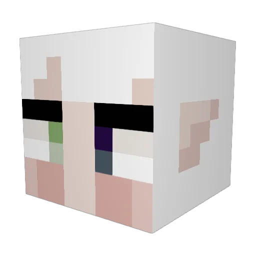 SeraphiVT Minecraft avatar head, 3D render