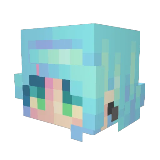 Seraphim0331 Minecraft avatar head, 3D render