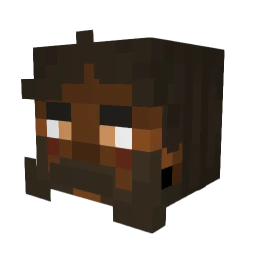 Seraphim1225 Minecraft avatar head, 3D render