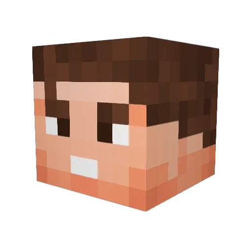 Seraphin08 Minecraft avatar head, 3D render