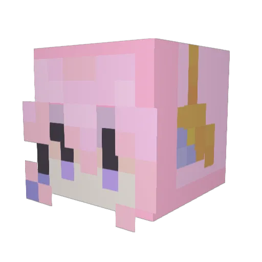 SeraphinaX_ Minecraft avatar head, 3D render
