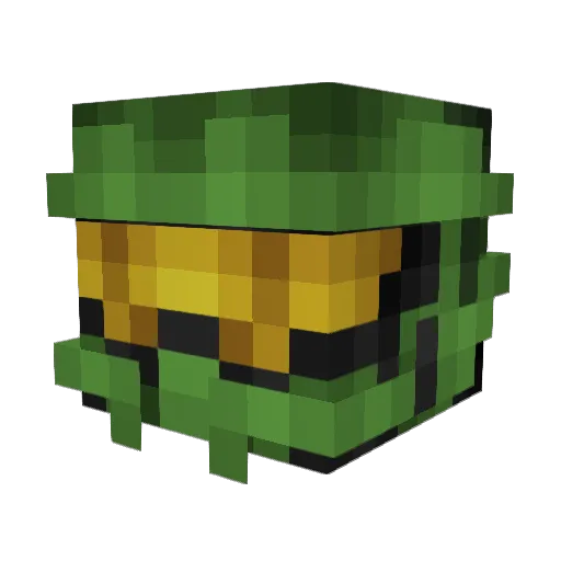 Serapophis Minecraft avatar head, 3D render