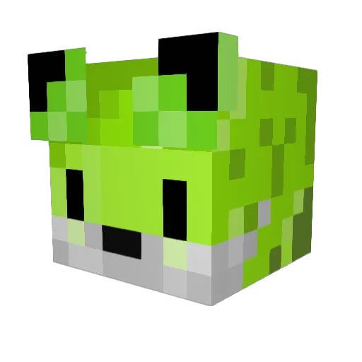 Serascala Minecraft avatar head, 3D render