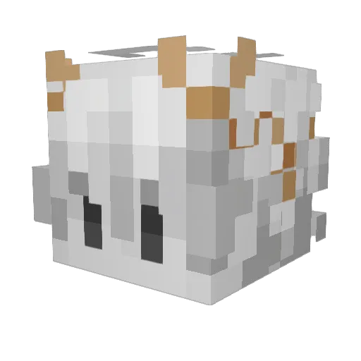 Seravant Minecraft avatar head, 3D render