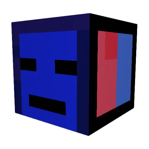 Serbalova Minecraft avatar head, 3D render