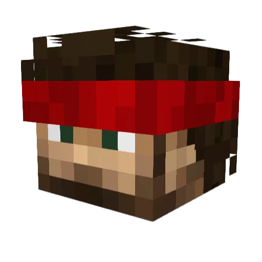 Serbian_Rambo Minecraft avatar head, 3D render