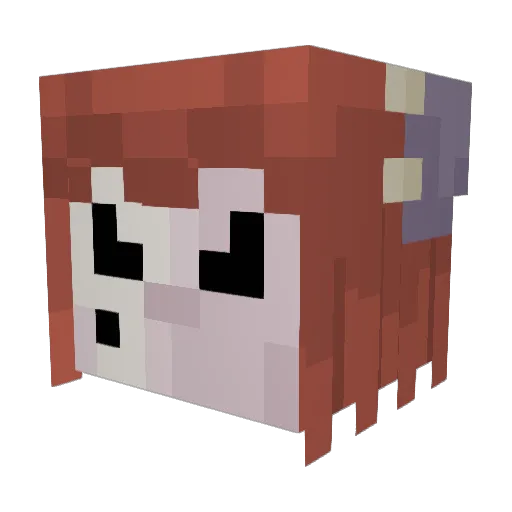 Sereg46 Minecraft avatar head, 3D render