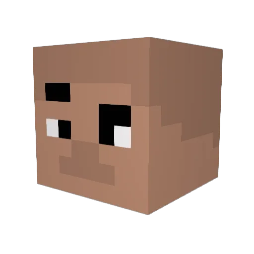 SeregaGuy Minecraft avatar head, 3D render