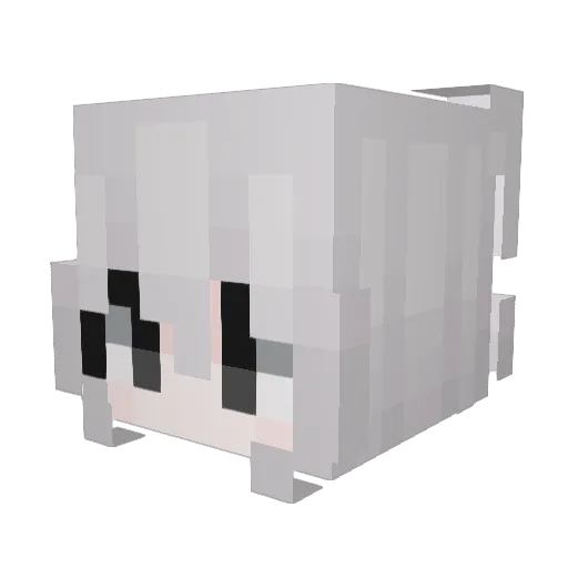 SereinAndU Minecraft avatar head, 3D render