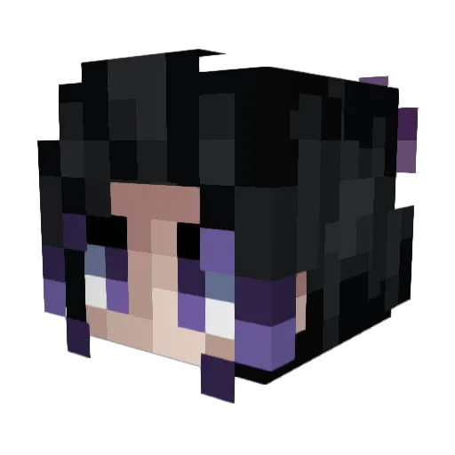 Seren1ty_7 Minecraft avatar head, 3D render
