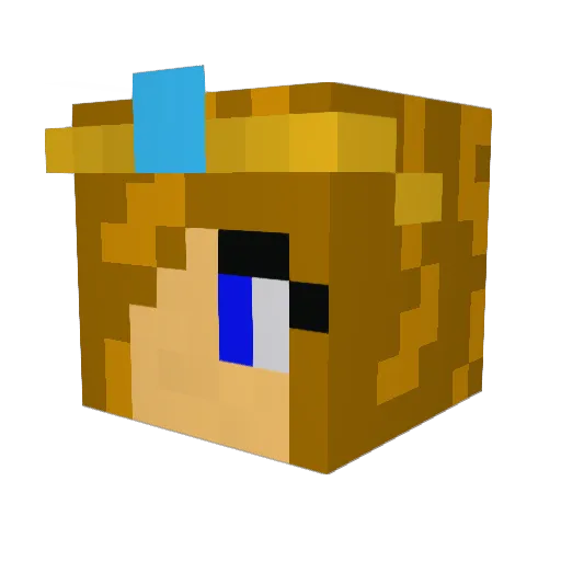 SerenOP Minecraft avatar head, 3D render