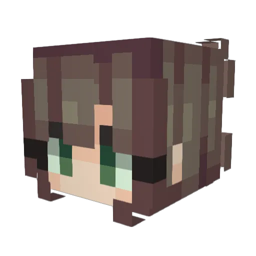 Serena247 Minecraft avatar head, 3D render