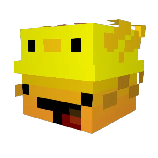 Serena520 Minecraft avatar head, 3D render