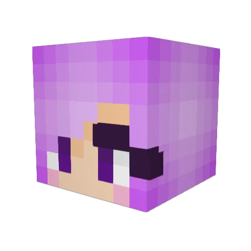 Serena6152 Minecraft avatar head, 3D render