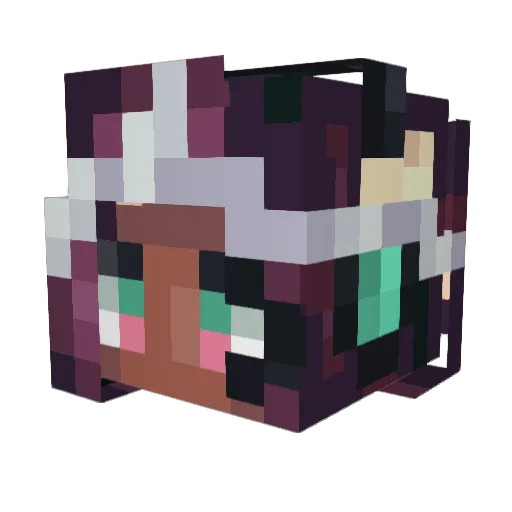 Serena_Wolf13 Minecraft avatar head, 3D render