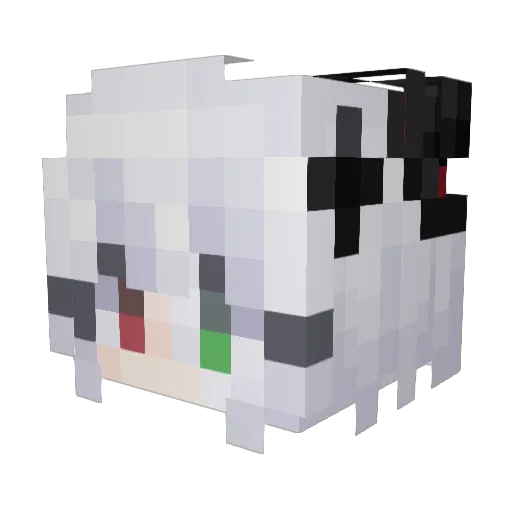 Serencs Minecraft avatar head, 3D render