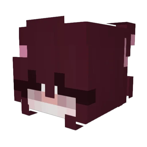 Serendipitie Minecraft avatar head, 3D render