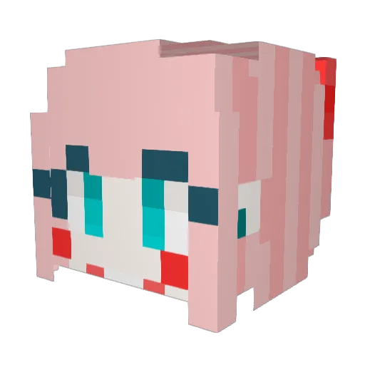 Serendipity824 Minecraft avatar head, 3D render