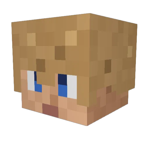 SereneCord Minecraft avatar head, 3D render