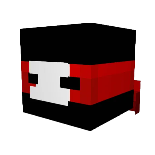 Serenede Minecraft avatar head, 3D render