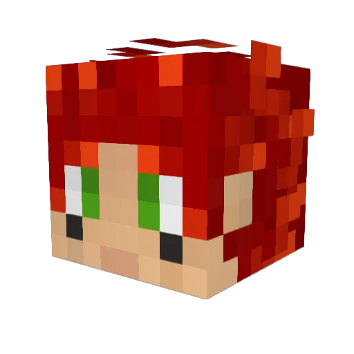 SerenityFirefly7 Minecraft avatar head, 3D render