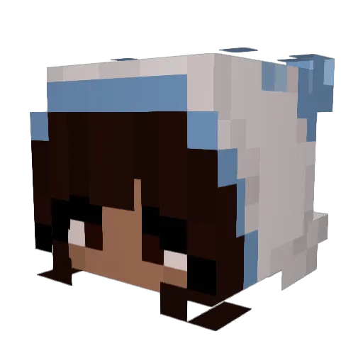SerenityHQ Minecraft avatar head, 3D render