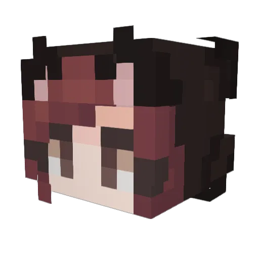 SerenityMeows Minecraft avatar head, 3D render