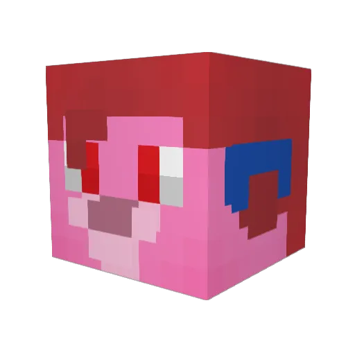 SerenityMousse Minecraft avatar head, 3D render