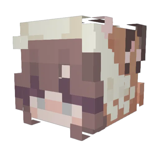 SerenityPhantom Minecraft avatar head, 3D render