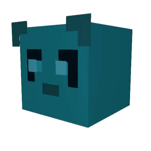 SerenityPvP Minecraft avatar head, 3D render