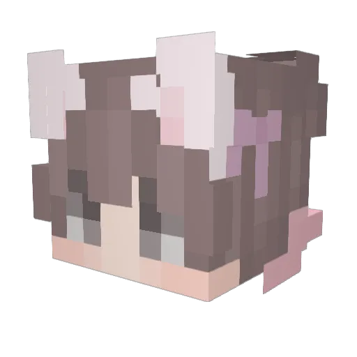 SerenityShines Minecraft avatar head, 3D render