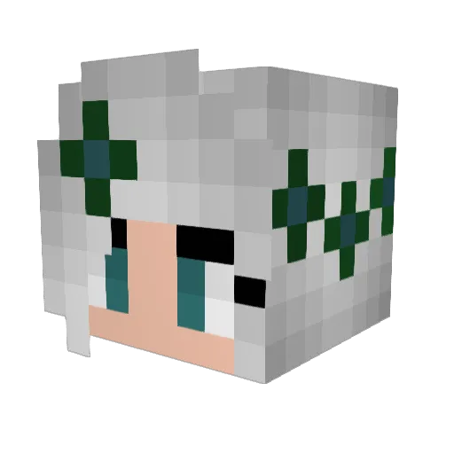 Serenity_Zero Minecraft avatar head, 3D render