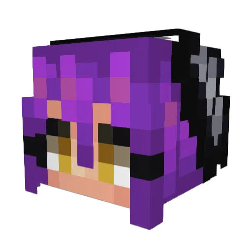 Serenityfk Minecraft avatar head, 3D render