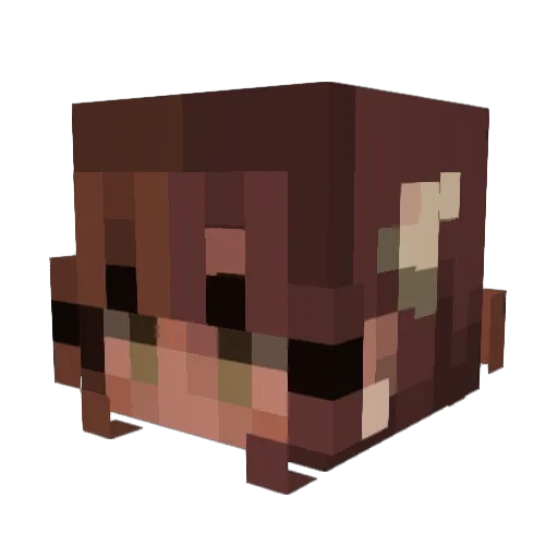 Serentidy Minecraft avatar head, 3D render