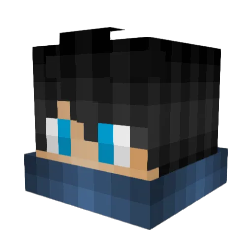 Sereny Minecraft avatar head, 3D render
