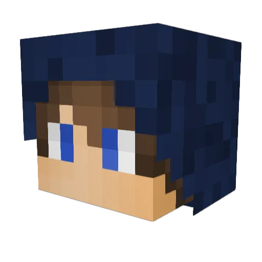 Seresnei Minecraft avatar head, 3D render