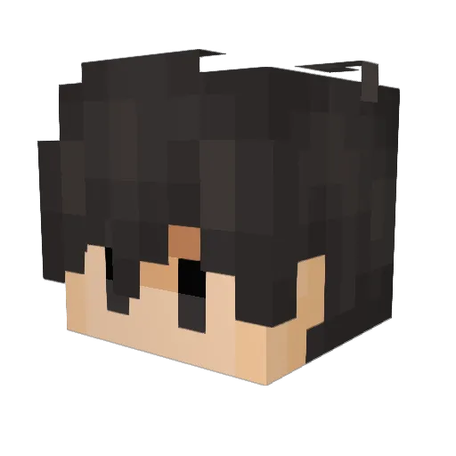 Serezon Minecraft avatar head, 3D render