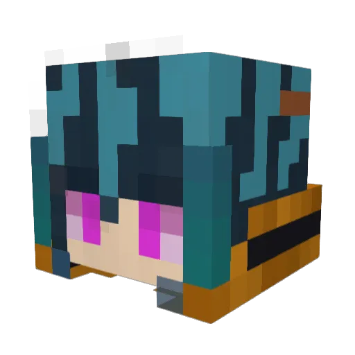 SerfortWill Minecraft avatar head, 3D render
