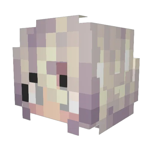 Serg1oX Minecraft avatar head, 3D render