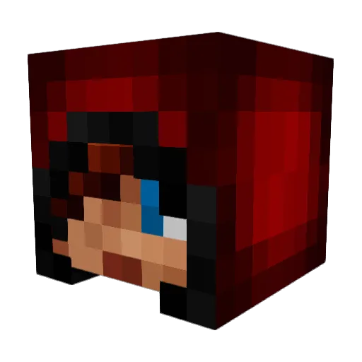 Serg90 Minecraft avatar head, 3D render