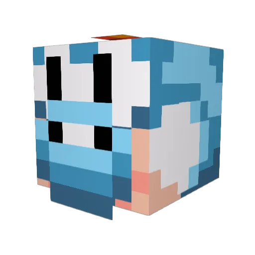 SergSpook Minecraft avatar head, 3D render