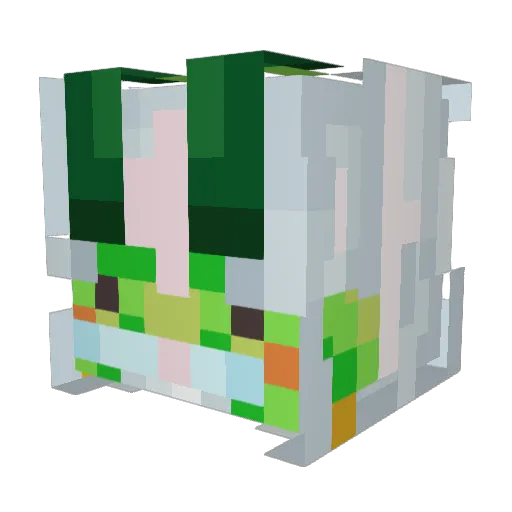 Serge3000 Minecraft avatar head, 3D render
