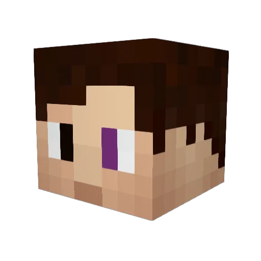 SergeHertz Minecraft avatar head, 3D render