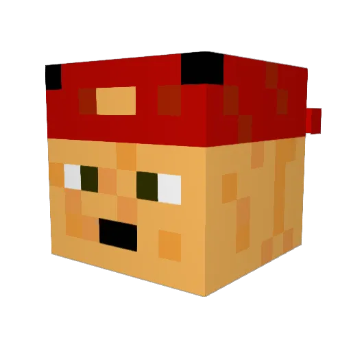 SergeantSalsa Minecraft avatar head, 3D render