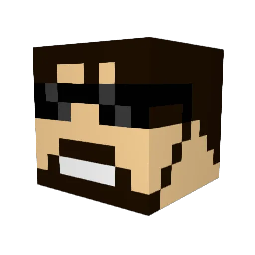 SergeantSquare Minecraft avatar head, 3D render