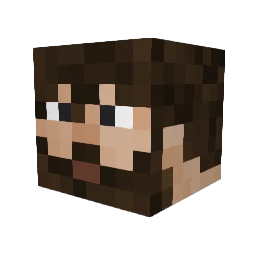 Sergeevuk Minecraft avatar head, 3D render