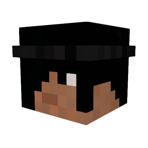 Sergefeild Minecraft avatar head, 3D render
