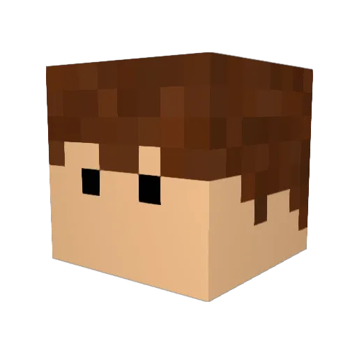 SergentPotato Minecraft avatar head, 3D render