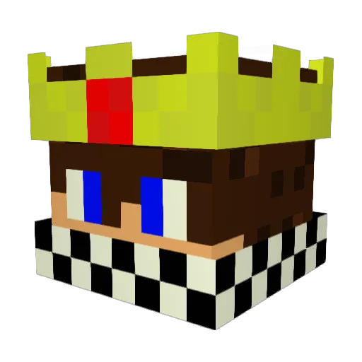 SergentRainbowz Minecraft avatar head, 3D render