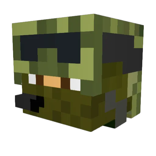 Sergent_Hartmann Minecraft avatar head, 3D render
